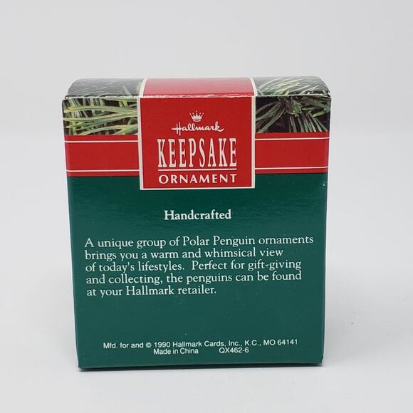 1990 Hallmark Polar Pair Handcrafted Keepsake Holiday Christmas Ornament. - Picture 2 of 7